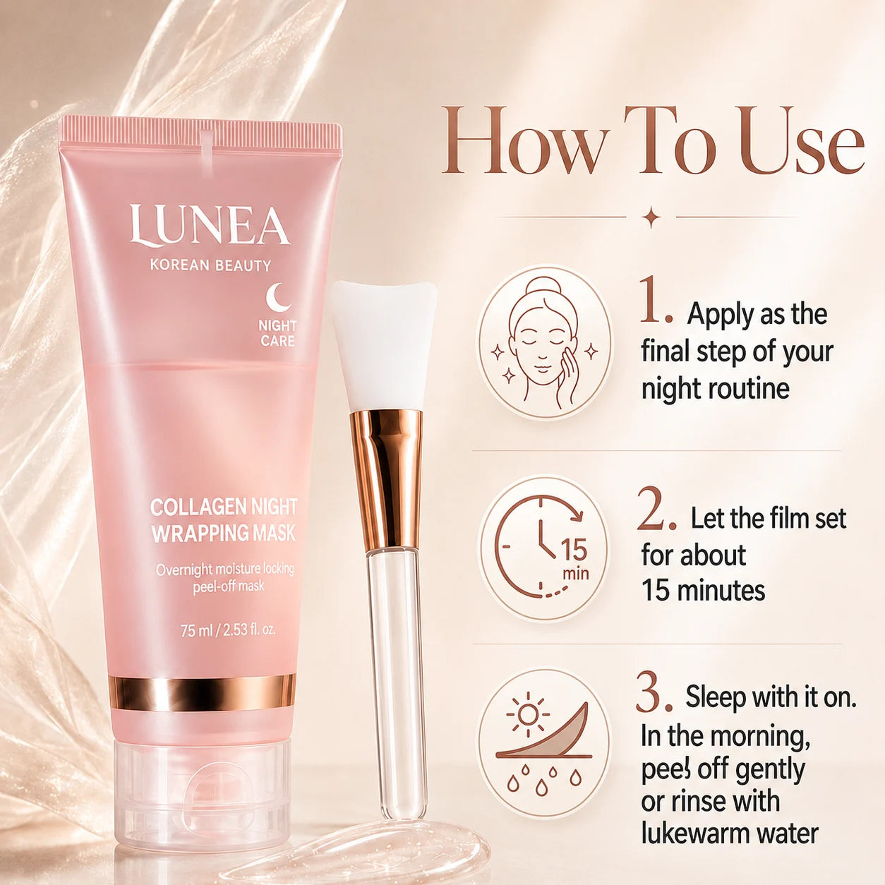 Lunea — Collagen Night Wrapping Mask